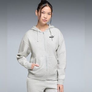 Puma Light Gray Athletic Hoodie